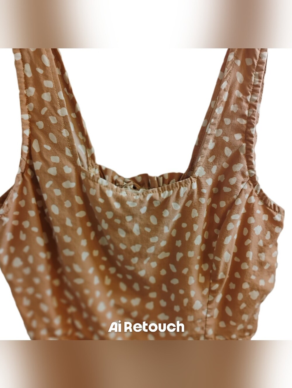 Thread & Supply2pc Sleeveless Brown Dot Print Tank Top XS